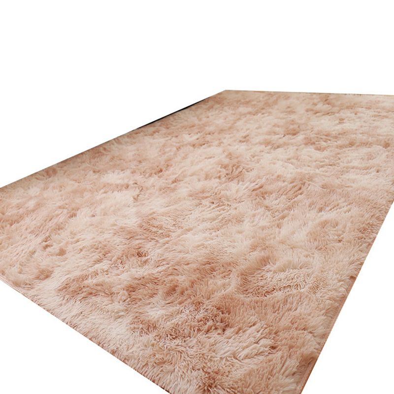 Multicolored Trendy Tie-dyed Area Rug Natural Soft Shag Indoor Rug Polyester Non-Slip Backing Carpet for Living Room