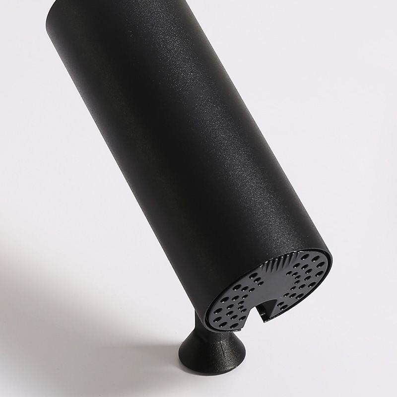 Black New Modern LED Flush Mount Rectangular Living Room Ceiling Light Fixture with 4 Spotlights