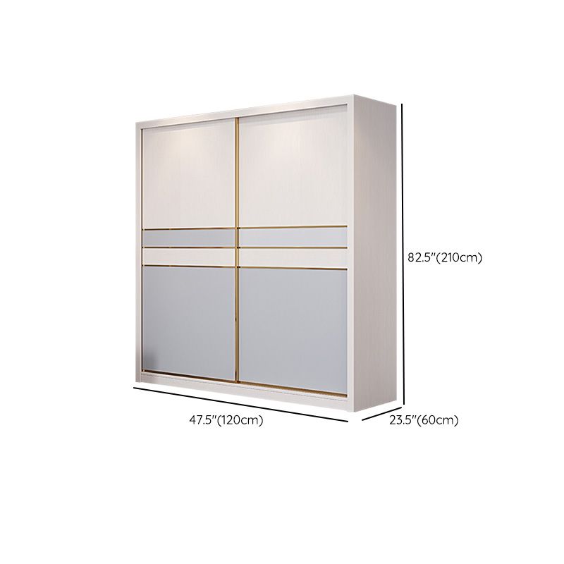 Bedroom Storage Cabinet Coastal Wooden Rectangle Wardrobe Armoire