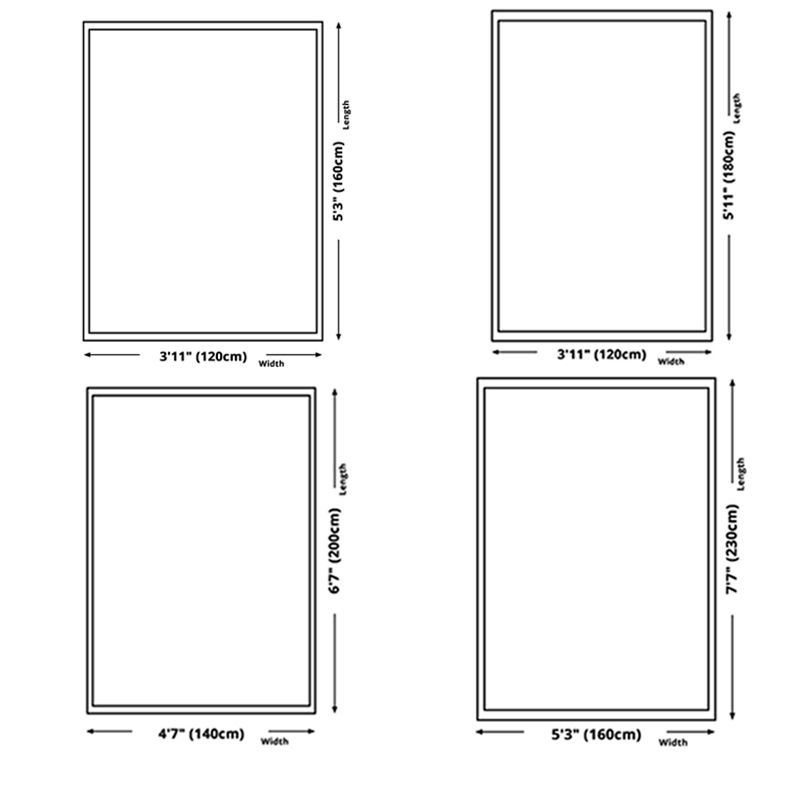 Grey Modern Area Rug Abstract Pattern Polyester Area Carpet Easy Care Rug for Home Decor