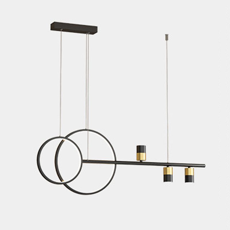 Modern Style Round Shape Island Pendants Metal Pendant Lights for Dining Room