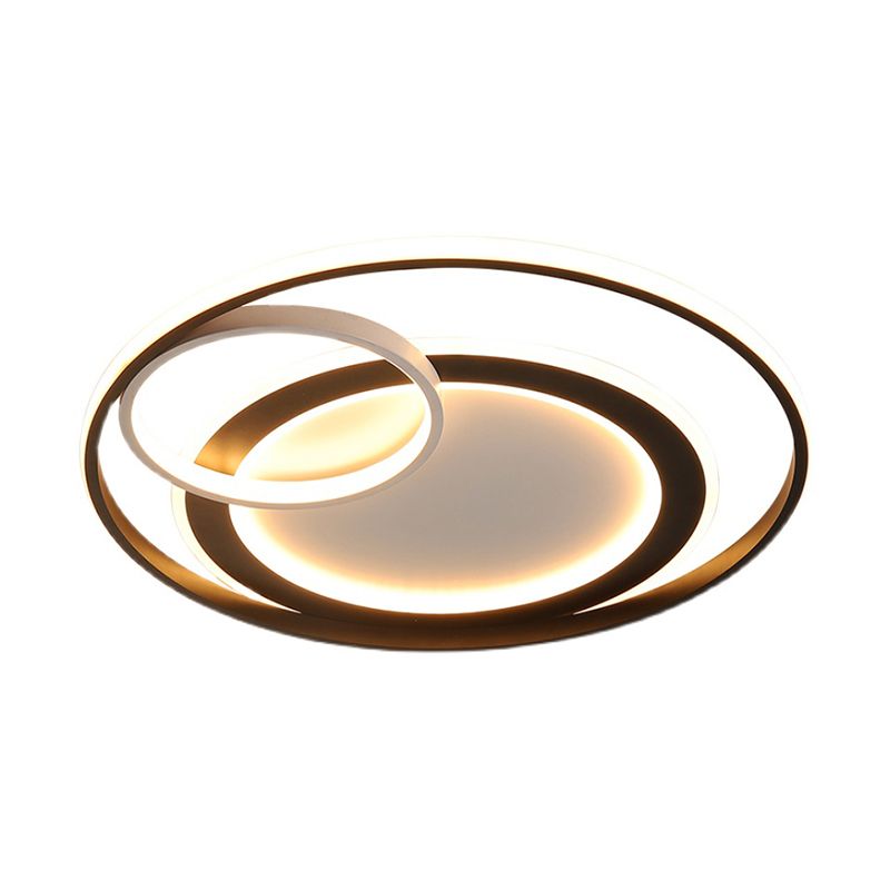 Iluminación circular incrustada simple dormitorio acrílico con Luz LED instalada en el techo