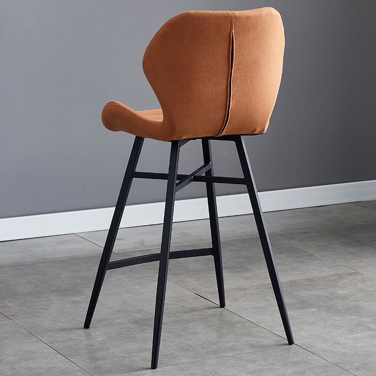 Industrial Bucket Counter Chair Footrest Low Back Metal Bar & Counter Stool