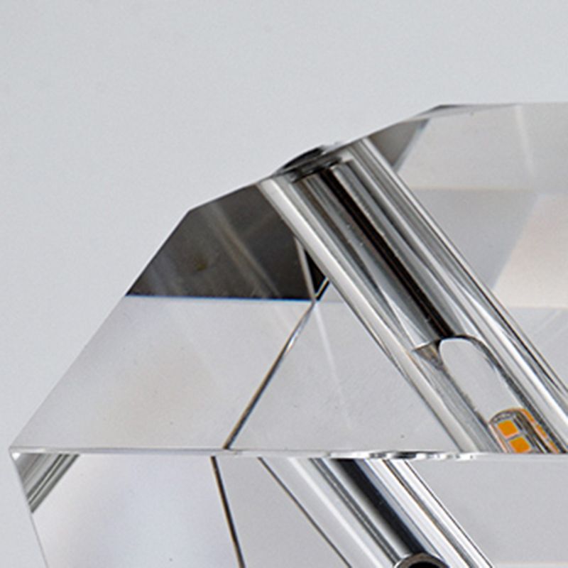 1 Light Wall Sconce Postmodern Style Crystal Wall Lighting for Living Room