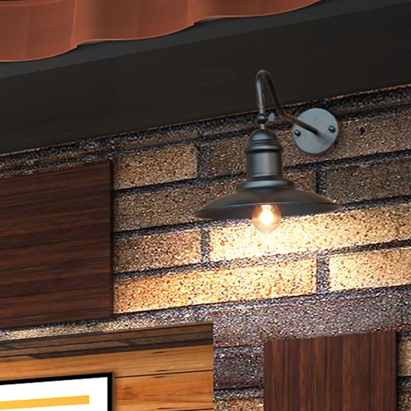 1-Light Industrial Style Wall Sconce Metal Sconces Light in for Outdoor