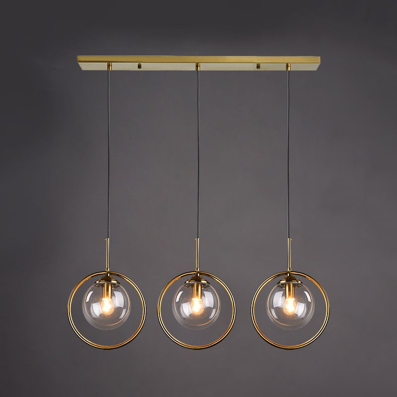 Sphère kit de lumière en verre transparent