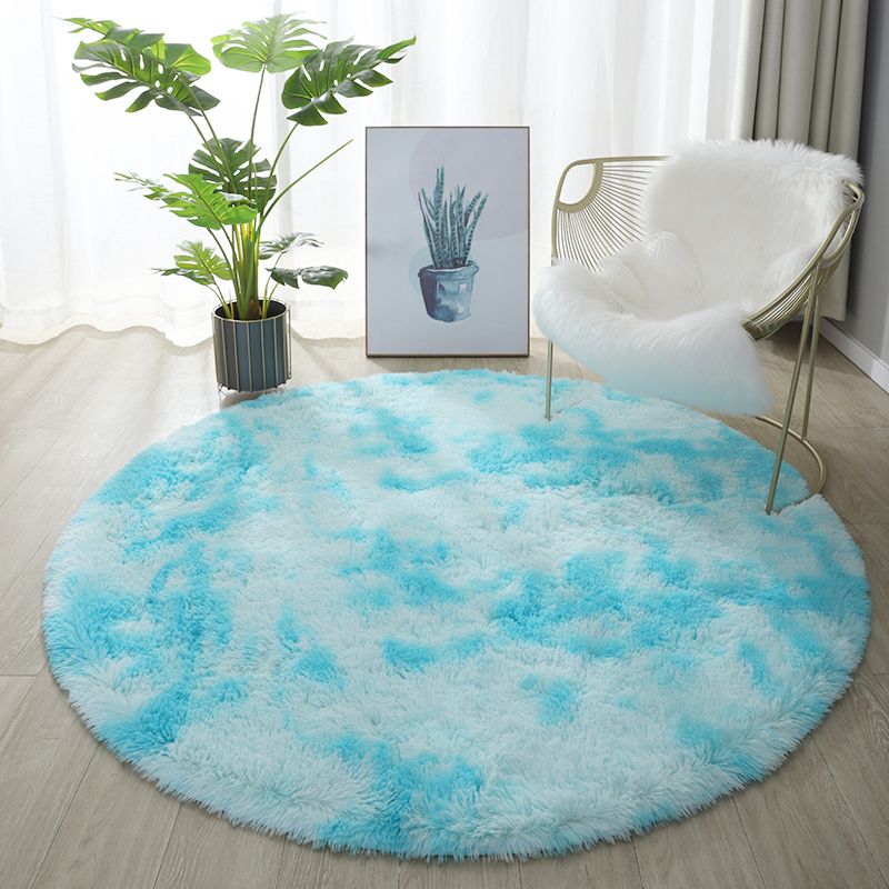 Chic Grey Area Carpet Solid Color Plush Area Rug Stain Resistant Rug for Drawing Room