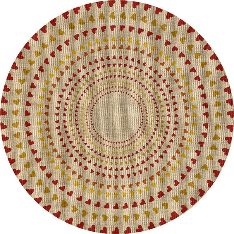 Exotic Moroccan Rug Multi Color Flower Pattern Rug Anti-Slip Pet Friendly Stain Resistant Carpet for Home