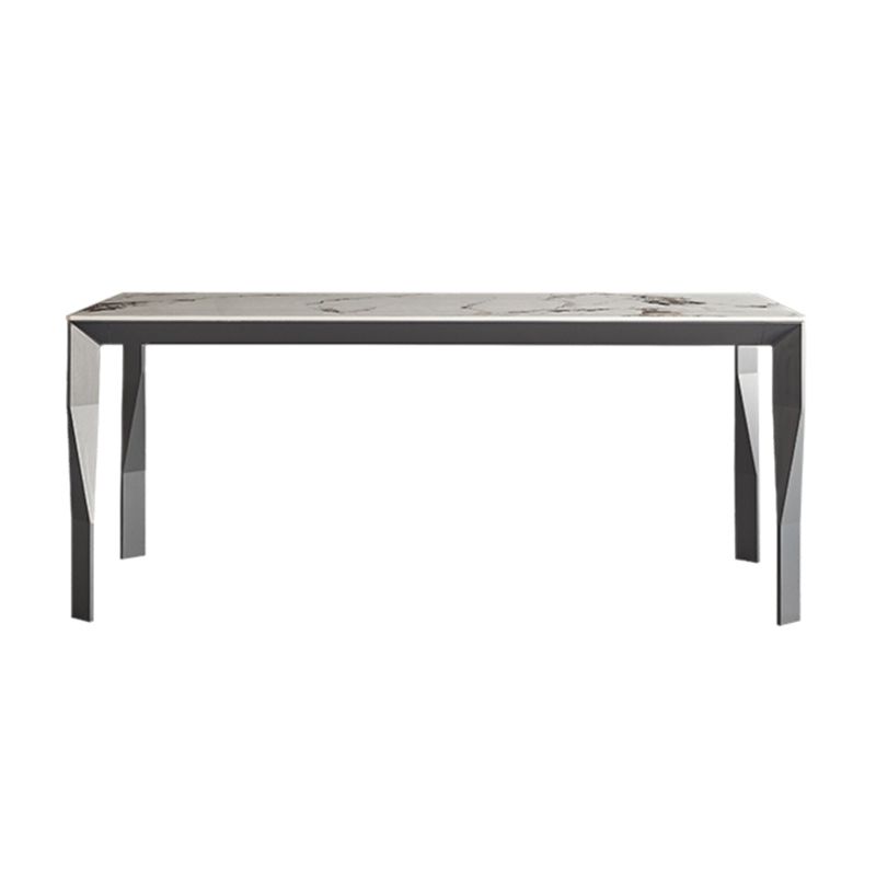 1/4/5/6/7 Pieces Modern Rectangle Dining Set Sintered Stone Top Dinette Table Set