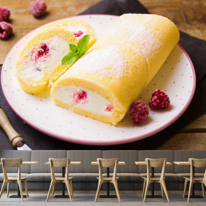 Delicious Dessert Mural Wallpaper for Commercial Use, Personalized Size Available