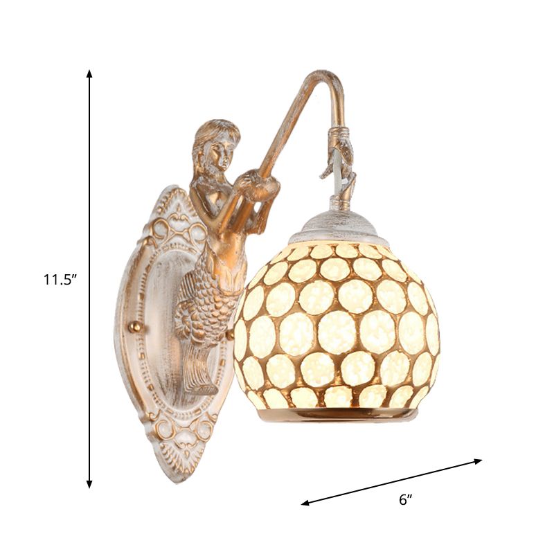 Entrepôt de lampe murale blanc à 1 lumière