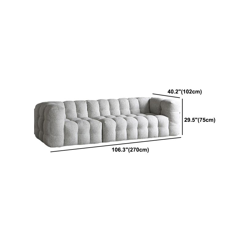 Contemporary Wooden Standard Sofa Tuxedo Arm Tight Back Sofa