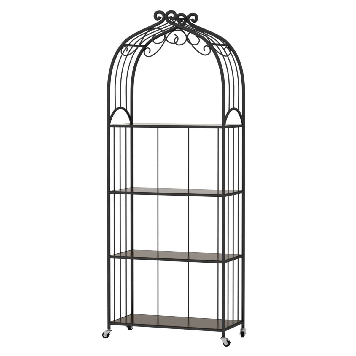 11.81"W Bookshelf Open Back Contemporary Style Bookcase for Home Office