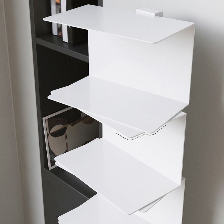 Closed Back Bookcase Contemporary Style Invisible Bookshelf for Study Room and Office