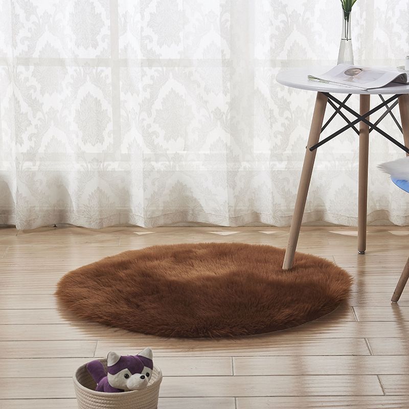 Weißer lässiger Teppich Acryl Pure Color Area Teppichwaschmaschine für Wohnzimmer