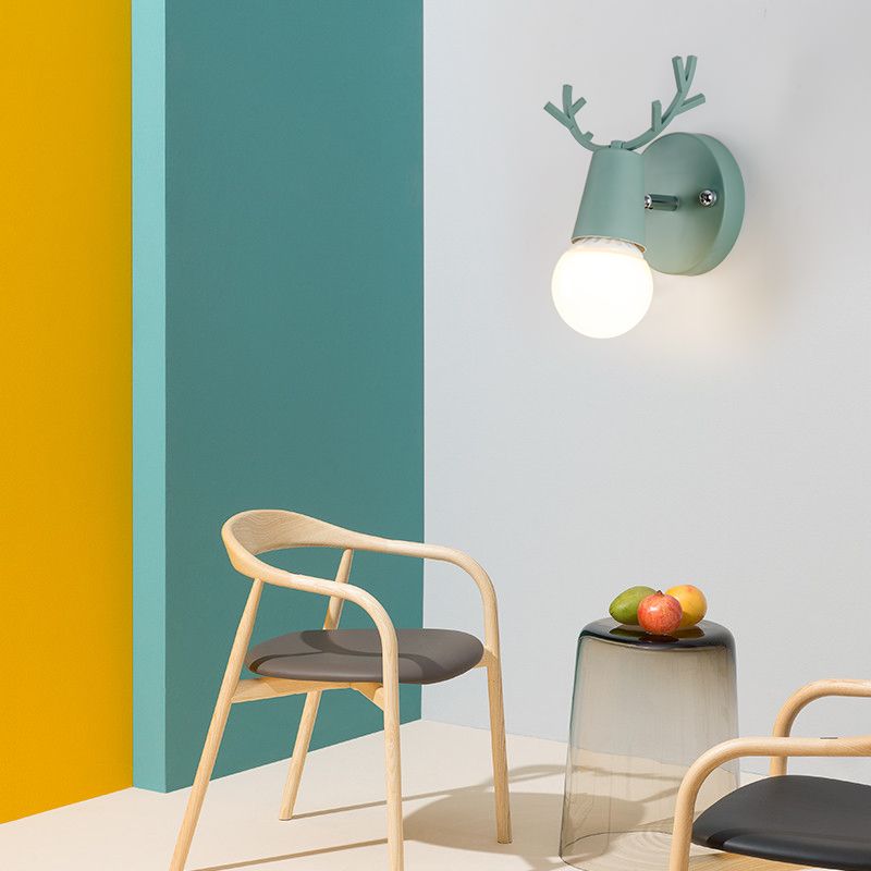 Accesorios de iluminación de pared geométrica de estilo de metal de estilo moderno 1 lámparas de pared de luz