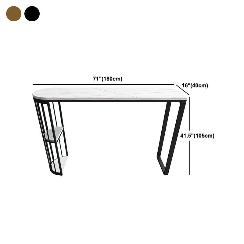 Glam Pub Table Specialty Double Pedestal Bar Table for Indoor