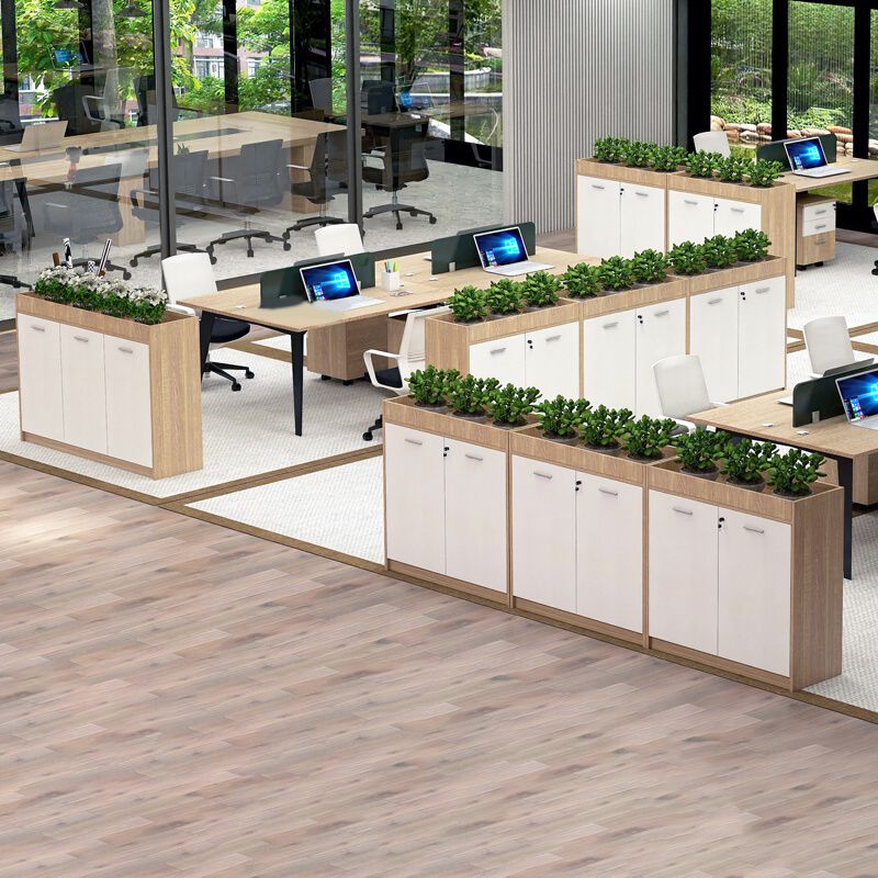 Nordic Storage File Cabinet Wooden Frame Vertical Filing Cabinet for Office