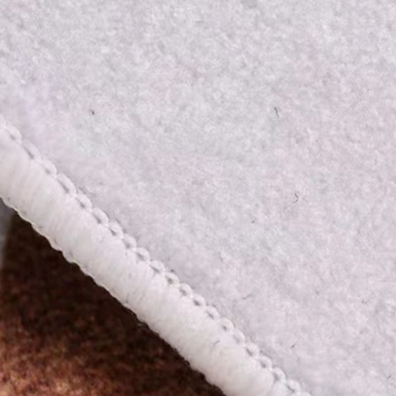 Brown Pattern Rug Polyester Modern Rug Non-Slip Backing Rug for Home Decor