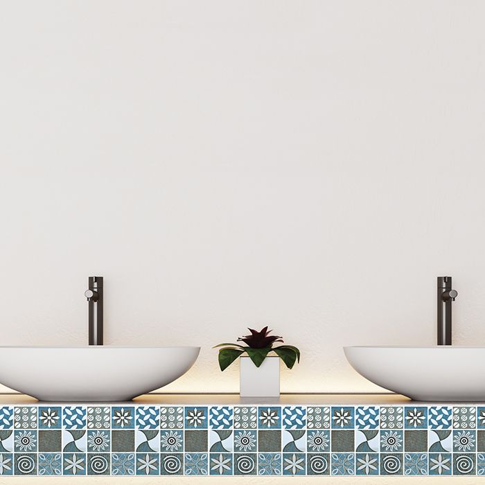 Modern Backsplash Tile Smooth Peel and Stick Wall Tile for Bathroom