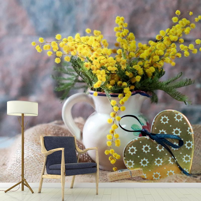 Contemporary Customized Bouquet Wall Mural Decal Moisture Resistant Wall Decor