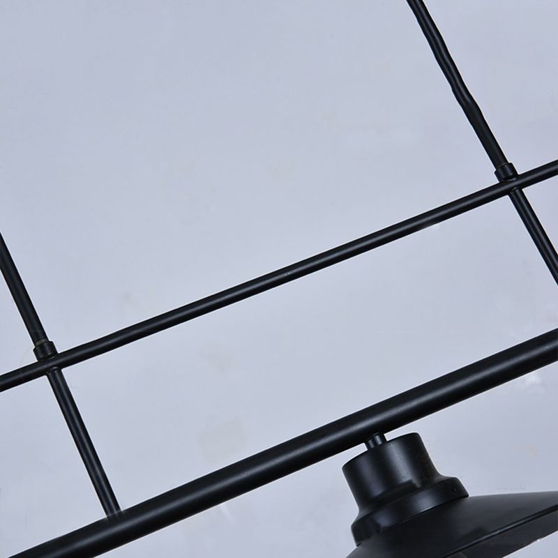 Metal 3 Lights Island Pendant Lighting Flared Industrial Island Light Fixtures for Dining Room