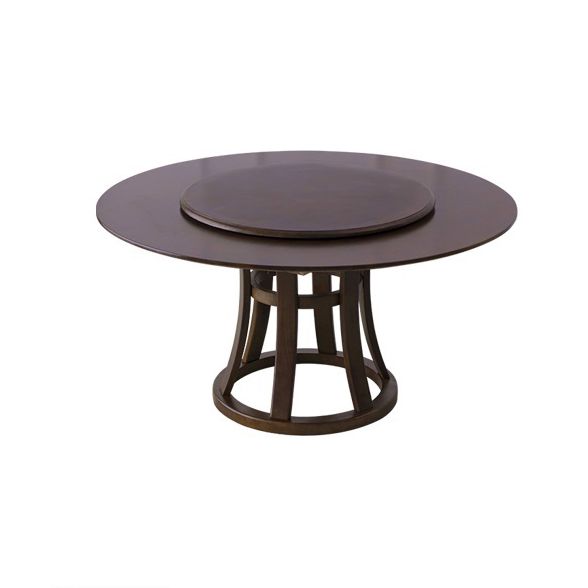 Round Traditional Standard Wood Dining Room Set of Rectangle Shape for Kitchen Table Set
