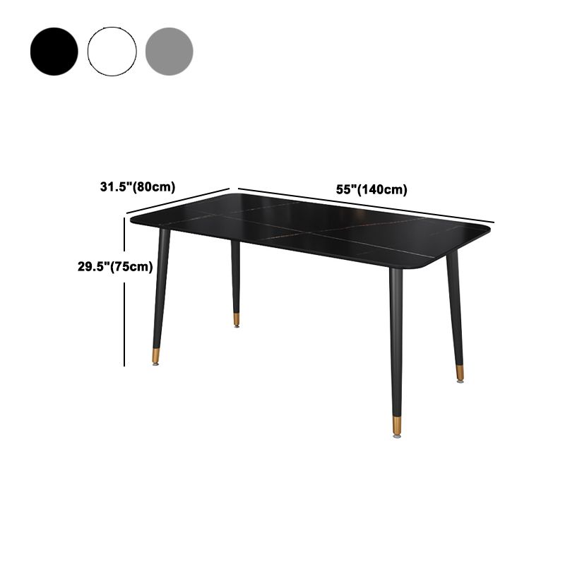 Modern Rectangle Dining Set 1/2/5/7 Pieces Restaurant Dining Table with Chairs