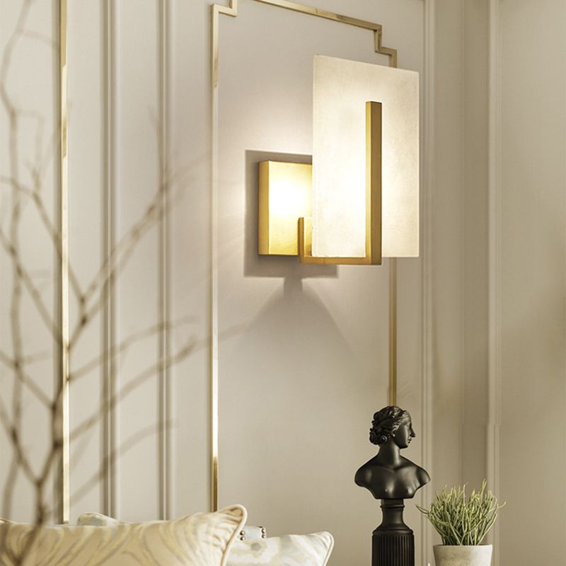 Minimalist Wall Sconce Lighting Marble Wall Lighting Fixtures for Living Room