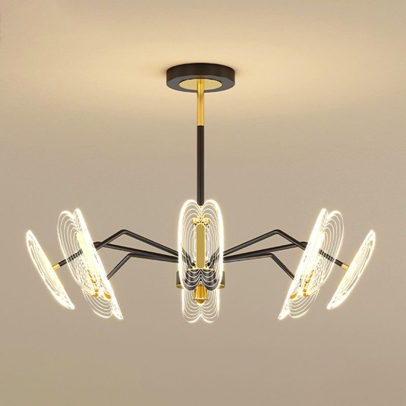 Multi Light Unique Branch Hanging Lights Modern Style Metal Hanging Lighting for Study