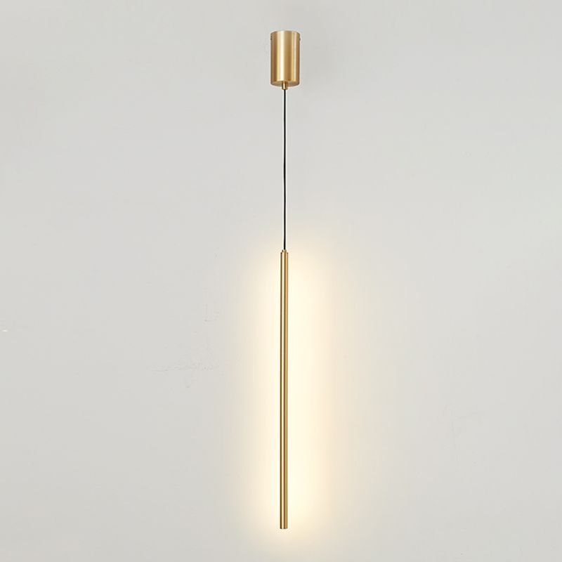 Metal Linear Hanging Lights Modern Style Multi Light Hanging Mount Fixture for Restaurant