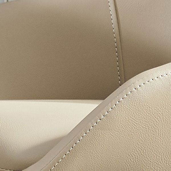 Modern Armless Dining Chairs Faux Leather Upholstered Dining Side Chair