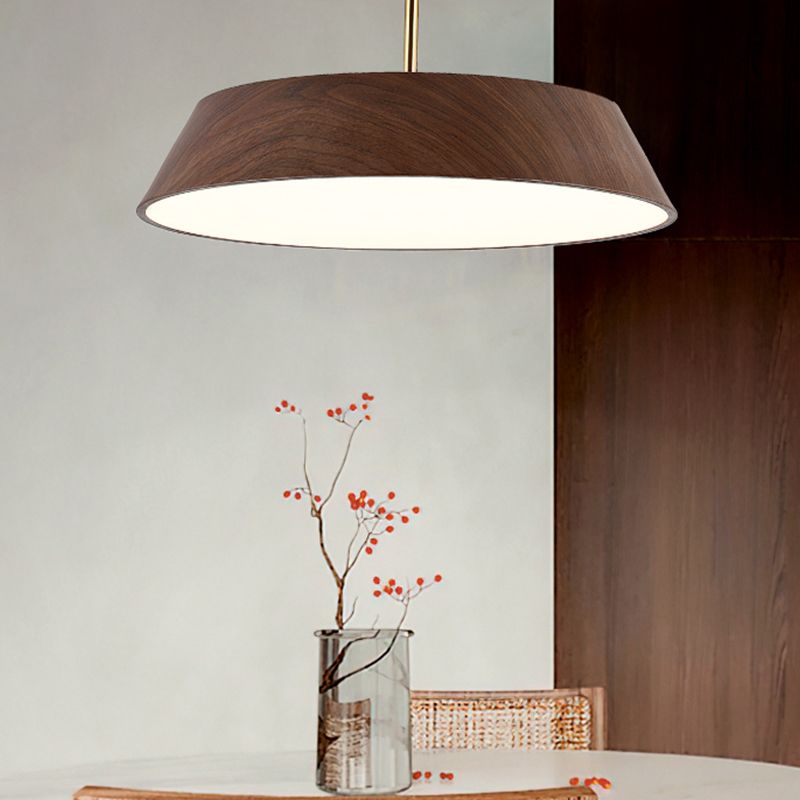 Geometric Shape Metal Hanging Light Modern 1 Light Hanging Mount Light Fixtures in Brown