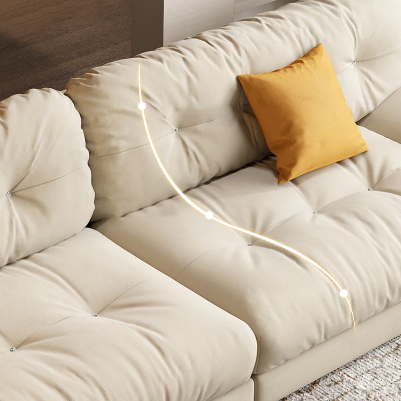 Contemporary Tufted Back Standard Sofa Pillow Top Arm Settee
