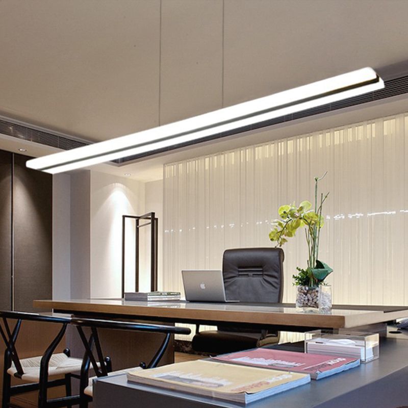 Black Island Lighting Fixtures Modern Style LED Hanging Lamp for Dining Room