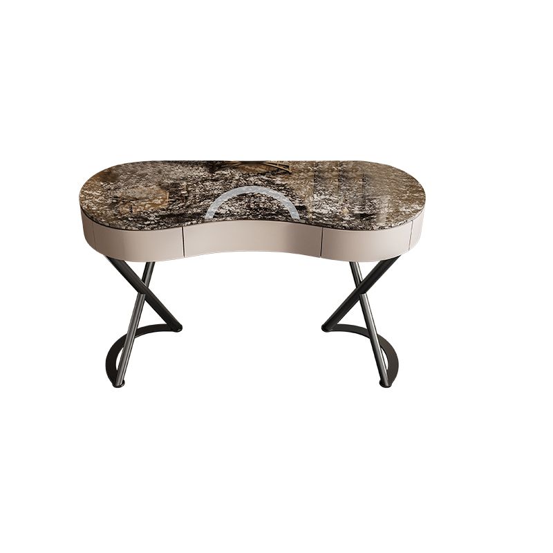 Glam Make-up Vanity Metal Bedroom Lighted Mirror 3 Drawer Dressing Table