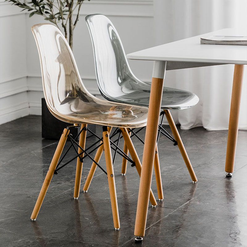 Sedia da pranzo in legno nordico sedia a bracciola senza sala da pranzo per ristorante