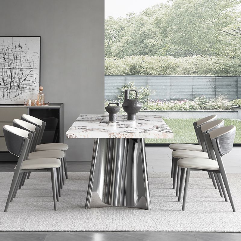 Stone Top Dining Table Set 1/4/5/7 Pieces Dinette Set for Dining Room