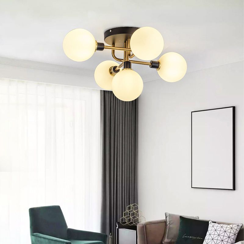 Luz de techo al ras del vidrio de forma redonda Lucina moderna de montaje de altura de luces múltiples