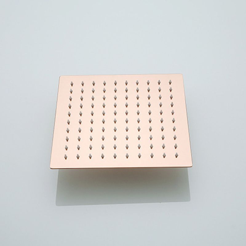 Stainless Steel Square Showerhead Standard Spray Pattern Wall-Mount Showerhead