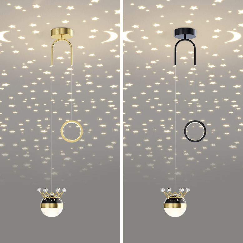 Modern Style Geometry Shape Hanging Lights Metal 2 Light Hanging Light Fixtures