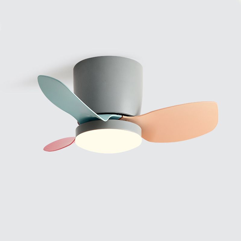 Ventio a soffitto in stile moderno Light Metal 1 Light Affermazione Accendino per la stanza dei bambini