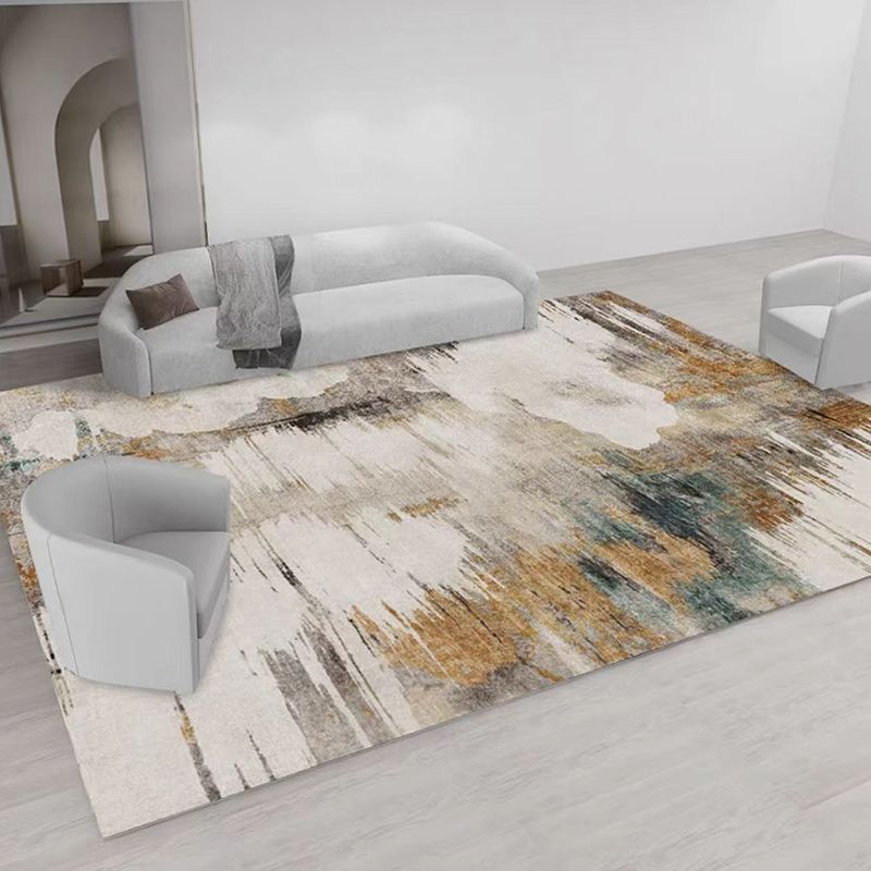 Brown Industrial Carpet Polyester Simple Carpet Washable Carpet for Home Decor