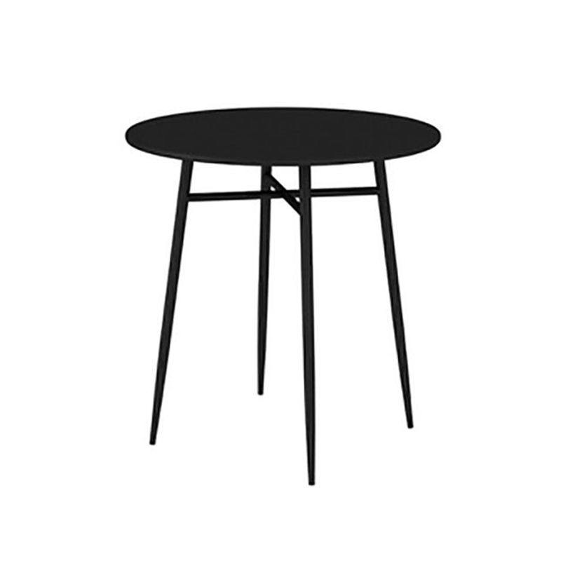 Modern Metallic Finish Dining Table Set 1/3/5 Pcs Metal Dining Set