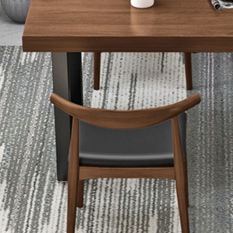 Modern 1/4/5/7 Pieces Dining Set Pine Wood Rectangle Dining Table for Kitchen