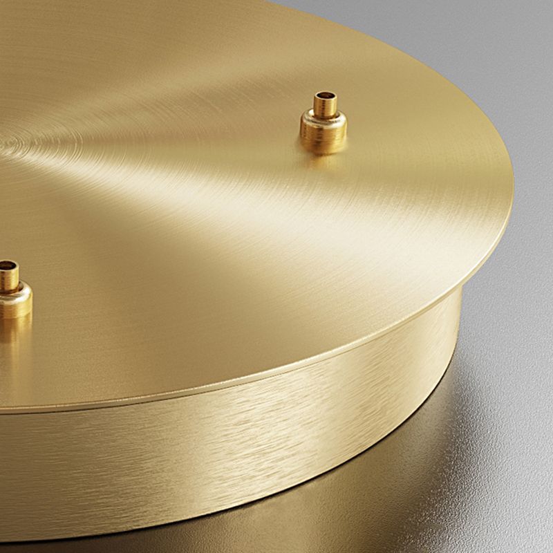 Lampadario dorato moderno multipli di anelli appesi a soffitto in metallo lampadario