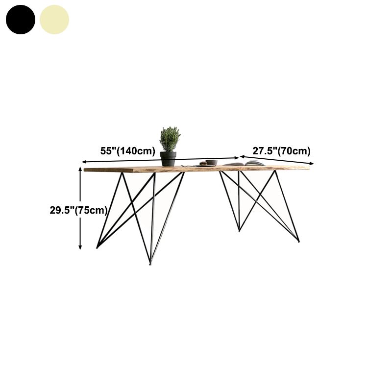Traditional Luxury in Wood Table Rectangle Dining Table for Kitchen