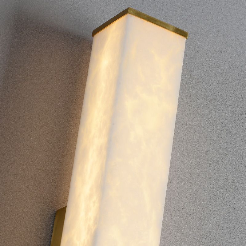 Contemporary Style Copper Wall Light Geometric Shape Wall Lamp for Living Room