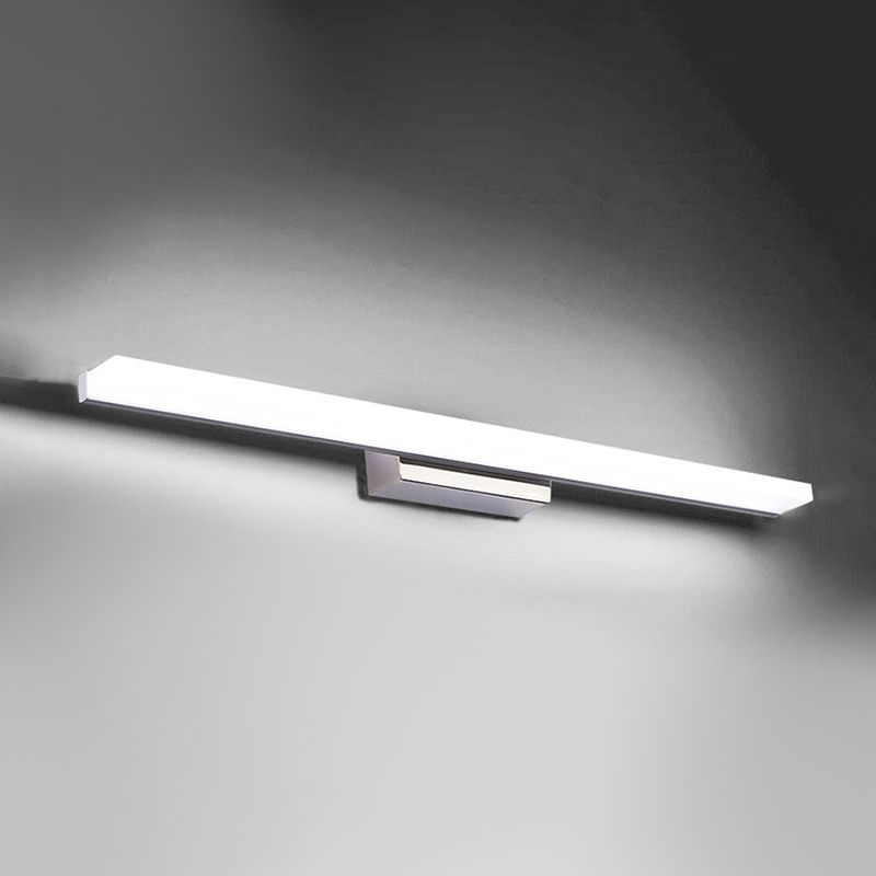 Metal Strip Wall Vanity Light Modern Style 1 Light Vanity Lighting Ideas