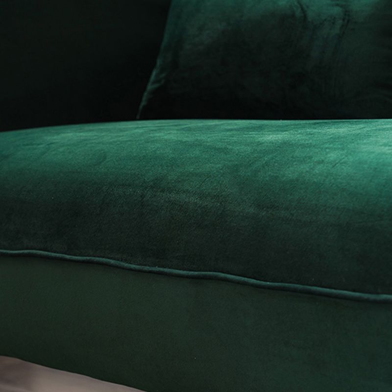 30.70" Wide Velvet Square Arm Sofa with Tight Back for Living Room